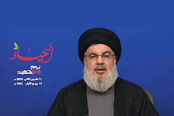 Nasrallah Slams US for Exploiting Lebanon Protests for ‘Own Interests’