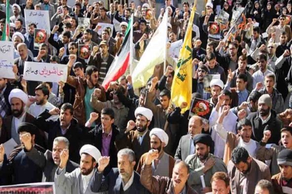 تجمع اعتراضی طلاب و دانشجویان یاسوج نسبت به اعدام آیت الله نمر