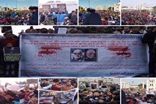 آتش کشیدن تصاویر ترامپ در دهلی + فیلم