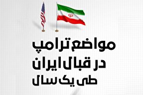 اینفوگرافیک/ مواضع ترامپ در قبال ایران طی یک سال