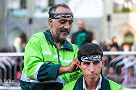 آیین بدرقه خادمان و زائران اربعین حسینی