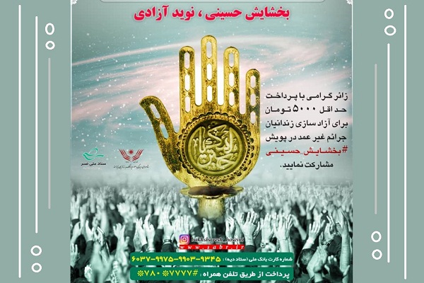 احسان حسینی برای آزادی محبوسان غیرعمد