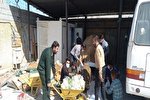 توزیع بسته‌های کمک معیشتی بین نیازمندان باشت