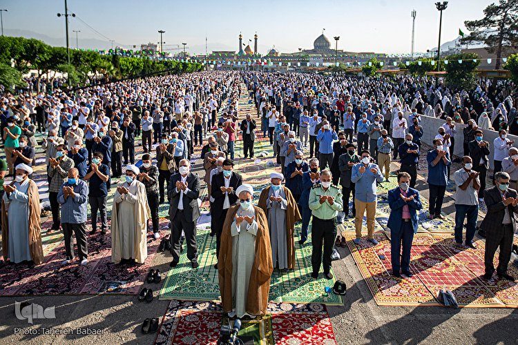 نماز عید فطر در جوار حرم عبدالعظیم حسنی(ع)