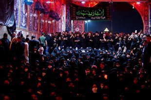 تصاویری از شام غریبان شهدای کربلا در بین‌الحرمین