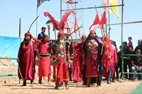عکس | بازسازی واقعه عاشورا در روستای ده‌زیار
