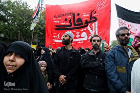 راهپیمایی مشهدی‌ها در محکومیت جنایات رژیم صهیونیستی + عکس