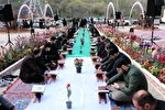 عکس | برپایی محفل جزءخوانی در ناهارخوران گرگان به مناسبت روز طبیعت