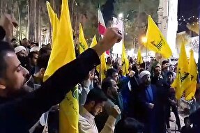 فیلم | تجمع مردم میبد در محکومیت جنایات صهیونیست در لبنان