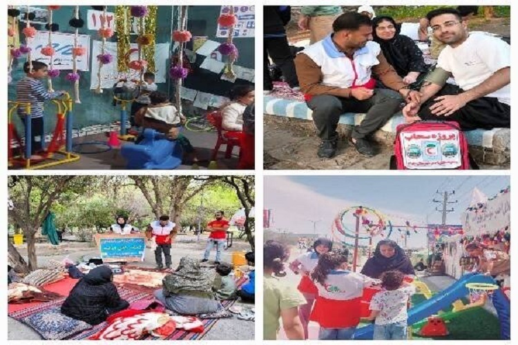 خدمات هلال‌احمر در عید نوروز