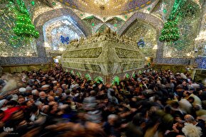 شب ولادت امیرالمؤمنین (ع) در حرم مطهر علوی