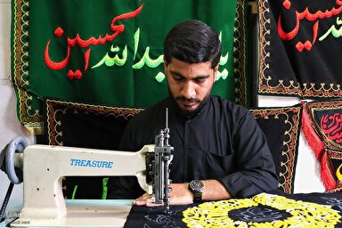 فیلم | پرچم‌دوزی محرم؛ نشان عشق و ارادت